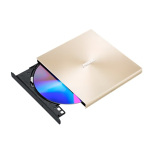 ASUS ZenDrive U9M, auksinis, dėklas, horizontalus, nešiojamasis kompiuteris, DVD±RW, USB 2.0