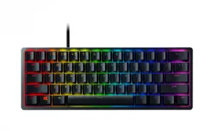 "Razer Huntsman Mini 60%", žaidimų klaviatūra, optinė-mechaninė, šiaurietiška, juoda, laidinė