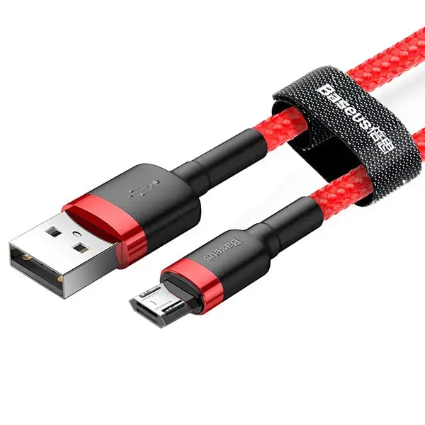 Baseus Cafule Cable Durable Nylon Braided Wire USB | micro USB QC3.0 1.5A 2M red (CAMKLF-C09)