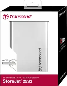 TRANSCEND 0GB StoreJet2.5i S3 AL korpusas Sidabro spalvos