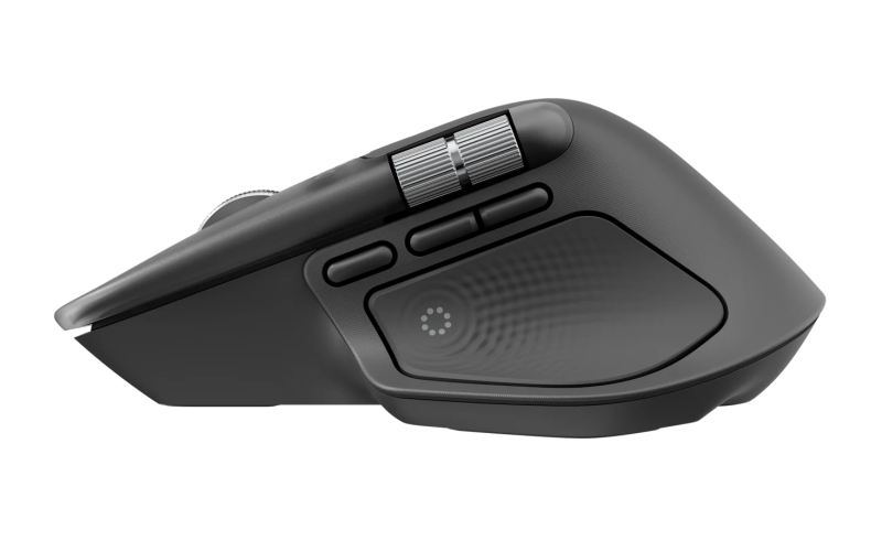Logitech MX Master 4 Belaidė pelė RF Wireless + Bluetooth, 8000 DPI, Graphite