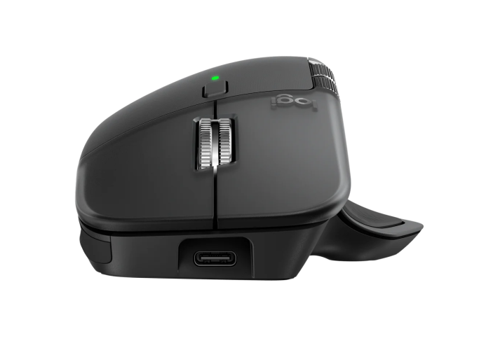 Logitech MX Master 4 Belaidė pelė RF Wireless + Bluetooth, 8000 DPI, Graphite