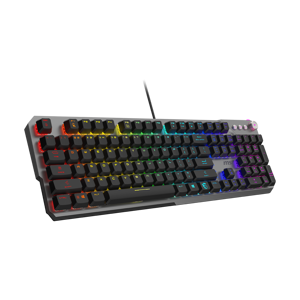 MSI STRIKE 600 SILENT US | Gaming Keyboard | Wired | US | USB 2.0 | KAILH Midnight PRO Silent Tactile