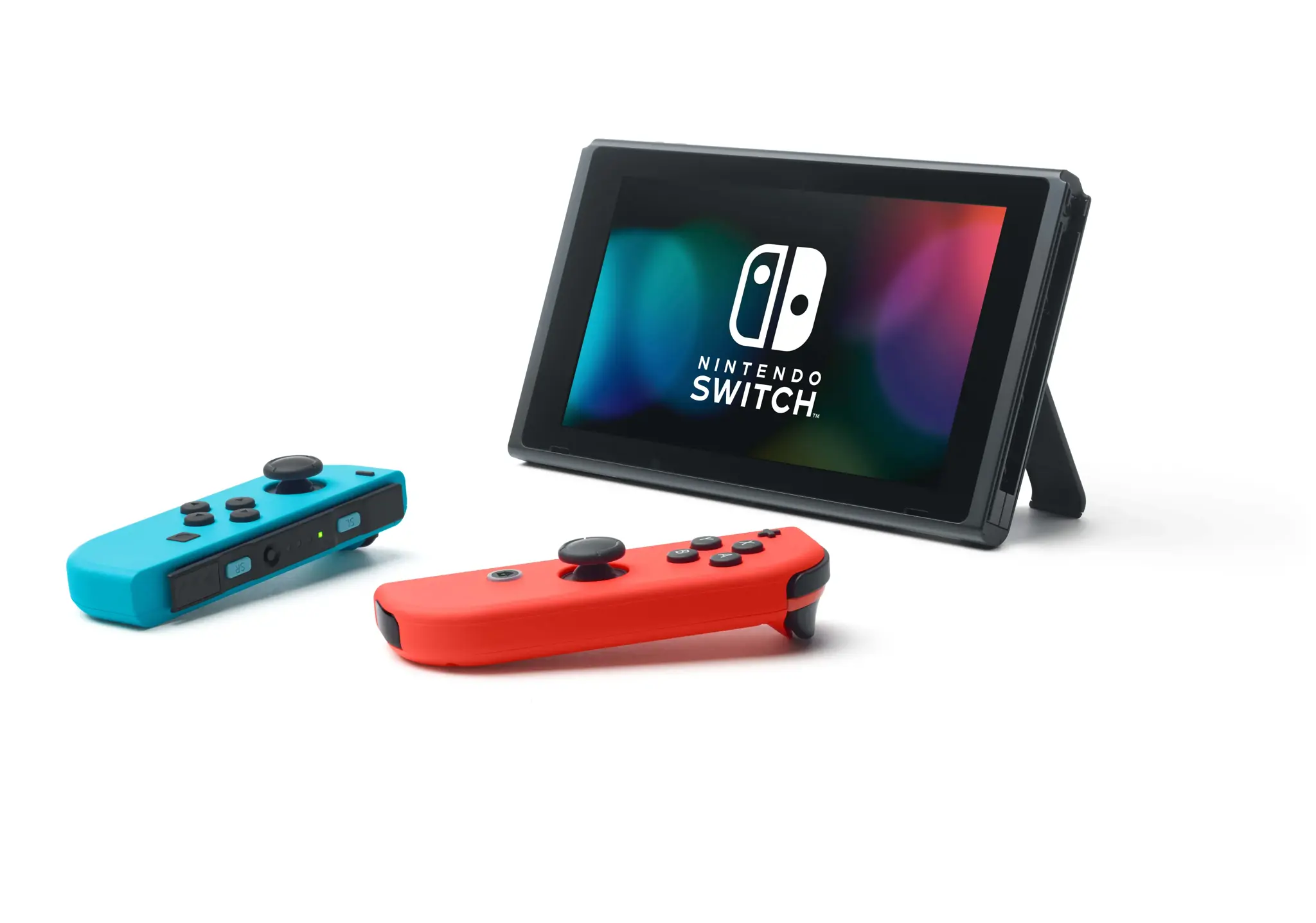 "Nintendo Switch", "Nintendo Switch", 768 MHz, 4000 MB, mėlyna, pilka, raudona, analoginis / skaitmeninis, D-pad
