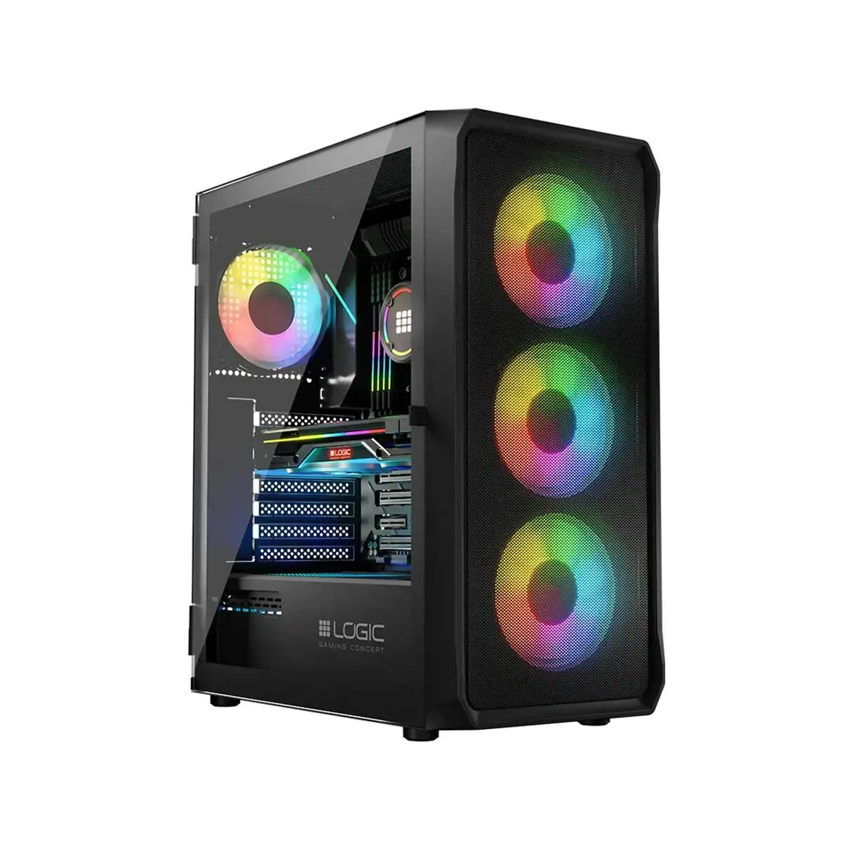 Logic PORTOS ARGB MINIDI USB 3.0 korpusas Juodas