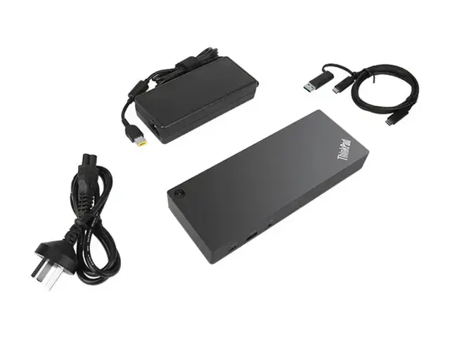 LENOVO ThinkPad Hybrid USB A/C dokas 2xDisplayPort 2xHDMI 2x3840x2160-60Hz 1Gbit LAN 1xUSB-C priekyje 5xUSB-A 2xUSB2.0 3xUSB3.0 (ES)