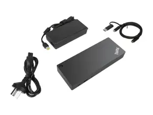 LENOVO ThinkPad Hybrid USB A/C dokas 2xDisplayPort 2xHDMI 2x3840x2160-60Hz 1Gbit LAN 1xUSB-C priekyje 5xUSB-A 2xUSB2.0 3xUSB3.0 (ES)