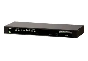 ATEN 8 prievadų USB - PS/2 VGA KVM jungiklis, 2048 x 1536 taškų, QXGA, montuojamas į stovą, 5 W, 1U…