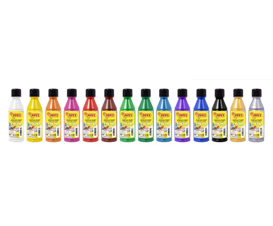 Akriliniai dažai JOVI, 250ml, baltos sp.