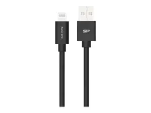 "SILICON POWER" USB - "Lightning" laidas LK15AL 1M PVC Mfi Juodas