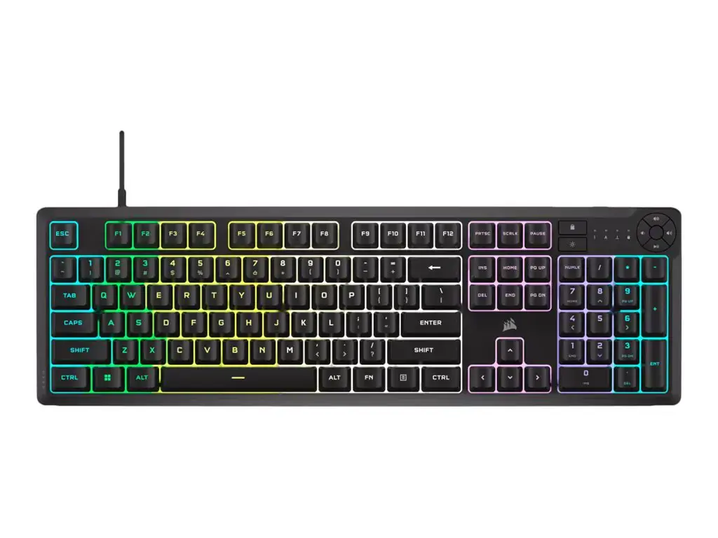 Corsair K55 CORE RGB | Gaming keyboard | Wired | NA | Black