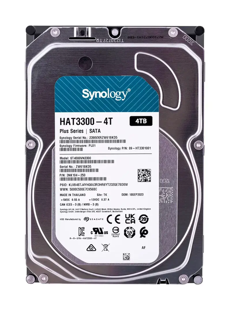 SYNOLOGY HAT3300-4T NAS 4 TB SATA 3,5 colių kietasis diskas