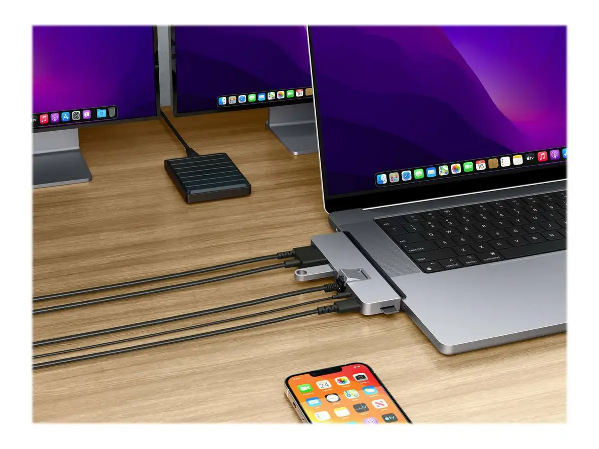USB šakotuvas "Hyper HD575-GRY-GL