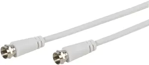 Vivanco cable SAT F 10m, white