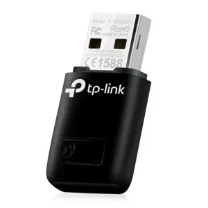 TP-LINK N300 WLAN mini-USB adapteris, 2,4 GHz, 802.11b/g/n, QSS-Taste, Autorun-Tool, palaiko "Windows XP/Vista/7/8" ir "MacOS