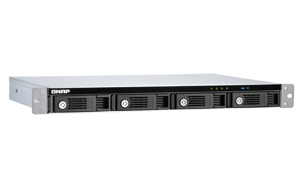 QNAP TR-004U, HDD/SSD korpusas, 2,5/3,5", "Serial ATA II", "Serial ATA III", 6 Gb/s, karšto keitimo, juodas, pilkas