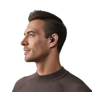 SHOKZ OpenFit, Belaidės, Skambučiai/Muzika/Sportas/Kiekviendienai, 73,85 g, Ausinės, juodos spalvos