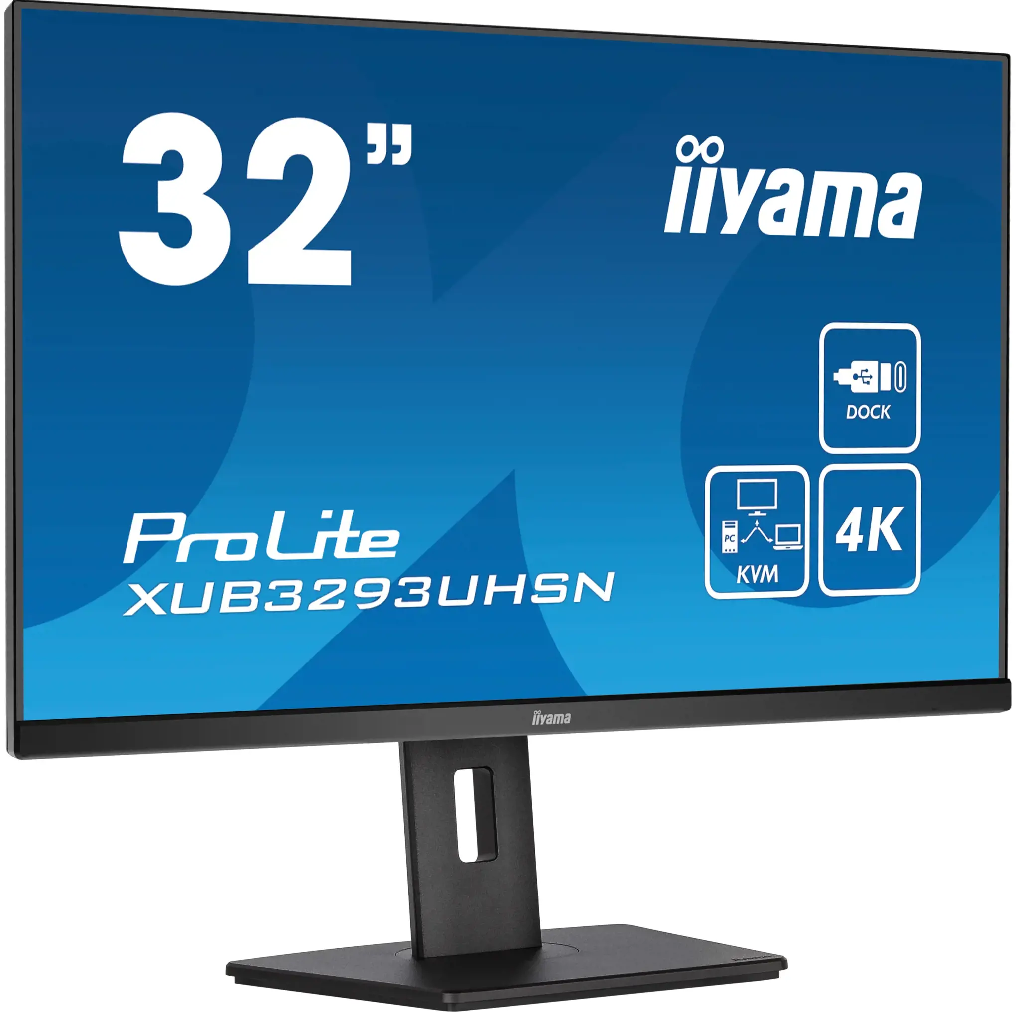 "iiyama ProLite XUB3293UHSN-B5", 80 cm (31,5"), 3840 x 2160 taškų, 4K Ultra HD, LCD, 4 ms, juoda
