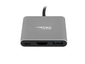 NATEC kelių prievadų Fowler USB-C pd. USB 3.0. HDMI 4K