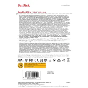 "SanDisk Ultra" 128GB SDXC atminties kortelė 140MB/s; EAN:619659200190
