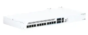 "MikroTik Cloud Router" komutatorius 312-4C+8XG-RM su "RouterOS L5", 1U stovo korpusas