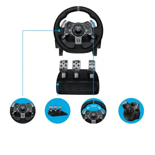 LOGITECH G920 Driving Force Racing Wheel - PC/XB - BLACK - USB - UK