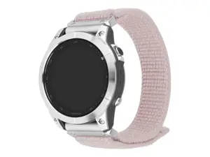 Fixed | Sporty Strap for Garmin QuickFit 22mm | 160-210 mm | Rose gold | Nylon