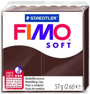 Modelinas FIMO SOFT, 57 g, šokolado ruda sp.