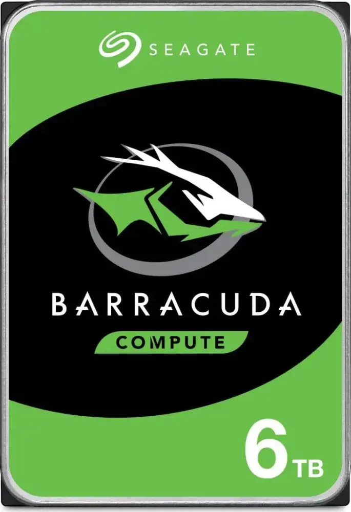 "Seagate Barracuda" 6 TB, 3,5 colių, 6000 GB, 5400 aps/min