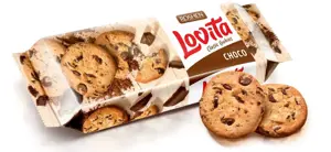 Sausainiai LOVITA, su šokolado gabaliukais, 150 g