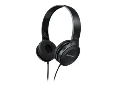 "Panasonic" RP-HF100E-K ausinės su ausinėmis, juodos spalvos
