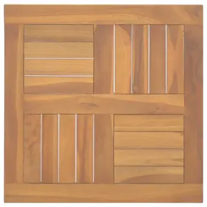 Stalviršis, 50x50x2,5cm, tikmedžio masyvas, kvadratinis