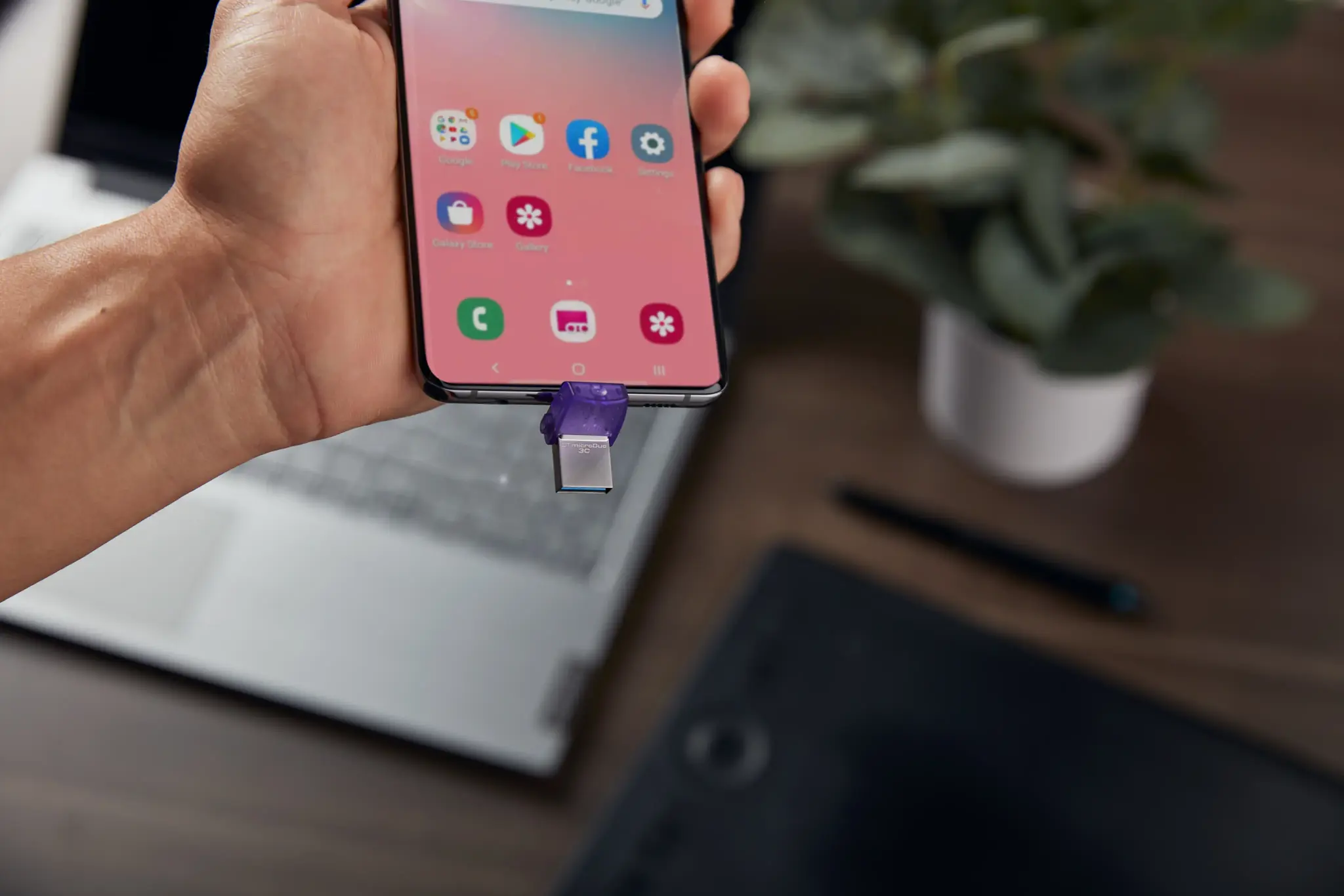 "Kingston" 64GB "DataTraveler microDuo 3C" 200MB/s dvigubas USB-A + USB-C EAN: 740617328219