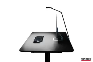 Stalinis šviestuvas SUN-FLEX®SCREENLITE, ekranui apšviesti, juodas