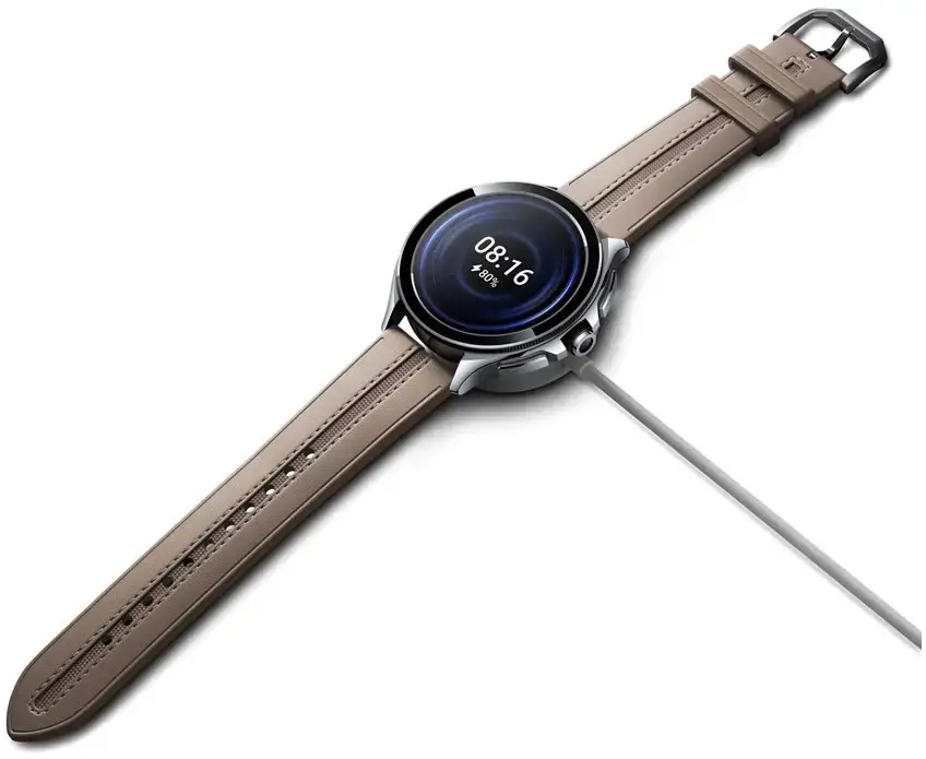 "Xiaomi Watch 2 Pro" - "Bluetooth®" sidabrinis korpusas su rudu dirželiu "Xiaomi