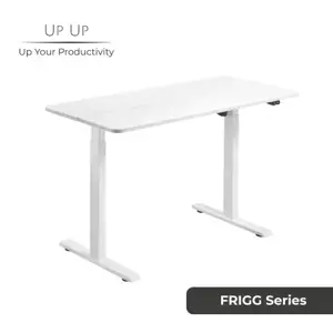 Reguliuojamo aukščio stalas Up Up Frigg Baltas