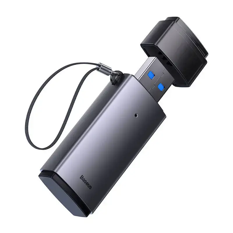 Baseus Lite Series SD/TF memory card reader, USB (gray)