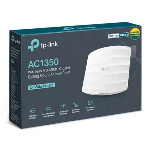 TP-Link AC1350 belaidis MU-MIMO gigabitinis prieigos taškas, 867 Mbps, 450 Mbps, 867 Mbps, Multi User MIMO, 64 bitų WEP, 128 bitų WEP, 152 bitų WEP, SSID, WPA, WPA-PSK, WPA2, WPA2-PSK, Telnet