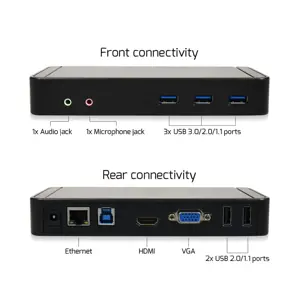 Jungčių išplėtimo stotelė PORT, 10 jungčių, USB 3.0, stalinė