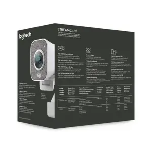 "Logitech StreamCam", 1920 x 1080 taškų, "Full HD", 60 kadrų per sekundę, 1080p, 2 - 3,7 mm, 0,1 m