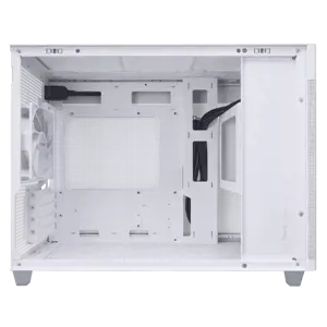 ASUS AP201 PRIME CASE TG WHITE, Mini Tower, Kompiuteris, Balta, micro ATX, Mini-ITX, 17 cm, 33,8 cm
