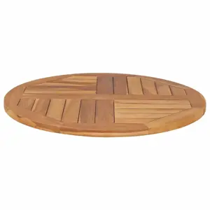 Stalviršis, 70cm, tikmedžio medienos masyvas, apskritas, 2,5cm