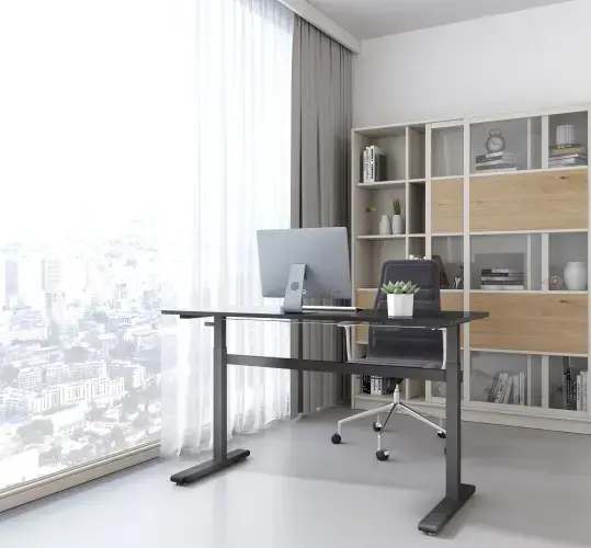 Reguliuojamo aukščio stalas Up Up Loki Juodas