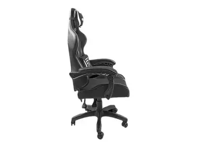 NATEC Fury žaidimų kėdė Avenger L juoda-balta