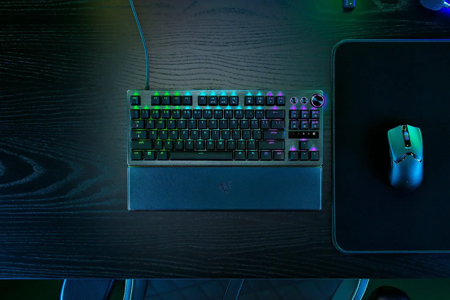 "Razer" žaidimų klaviatūra "Huntsman V3 Pro Tenkeyless Wired Nordic Analog Optical" juoda