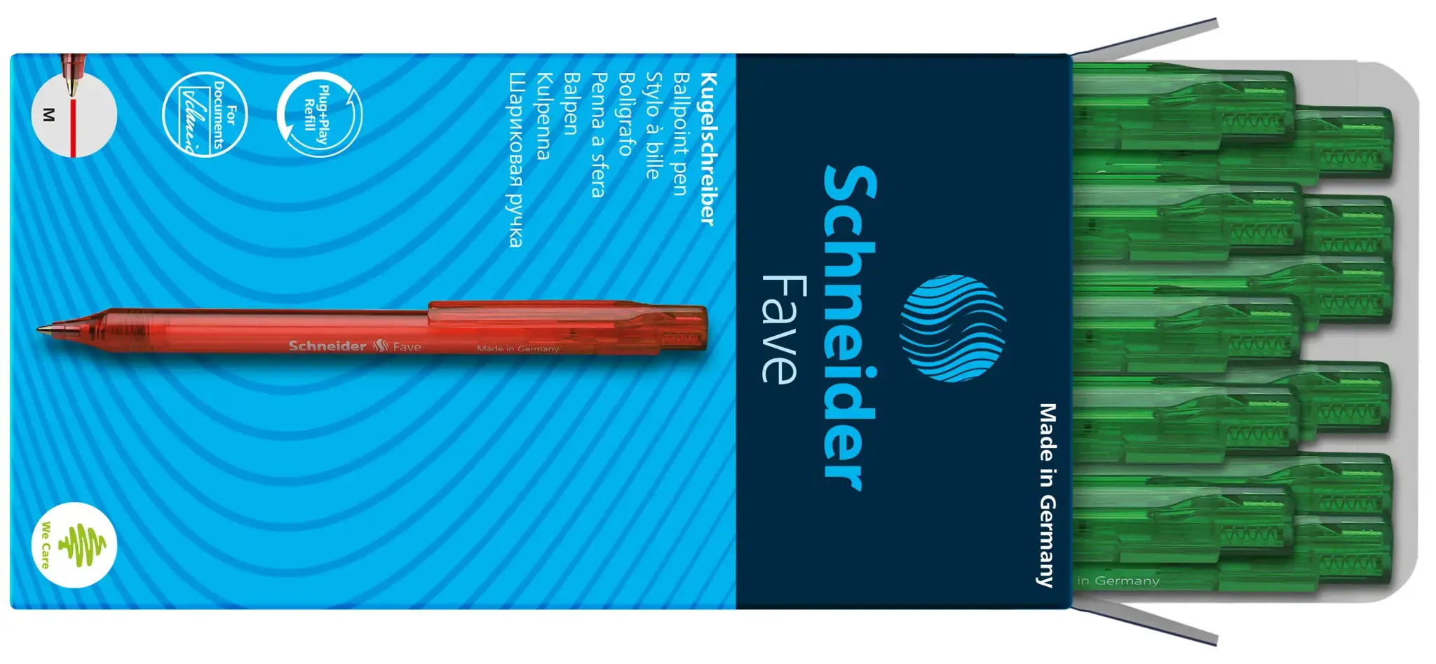 Automatinis tušinukas SCHNEIDER FAVE, 1.0 mm.