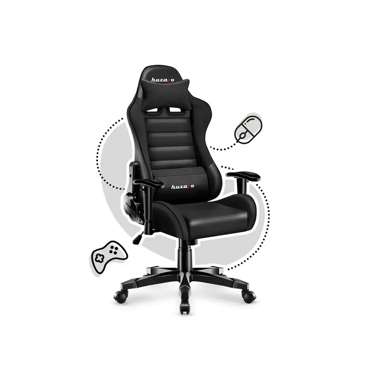 "Huzaro HZ-Ranger 6.0 Black" žaidimų kėdė vaikams
