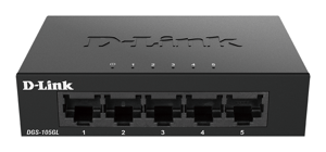 D-Link DGS-105GL/E, nevaldomas, Gigabit Ethernet (10/100/1000)