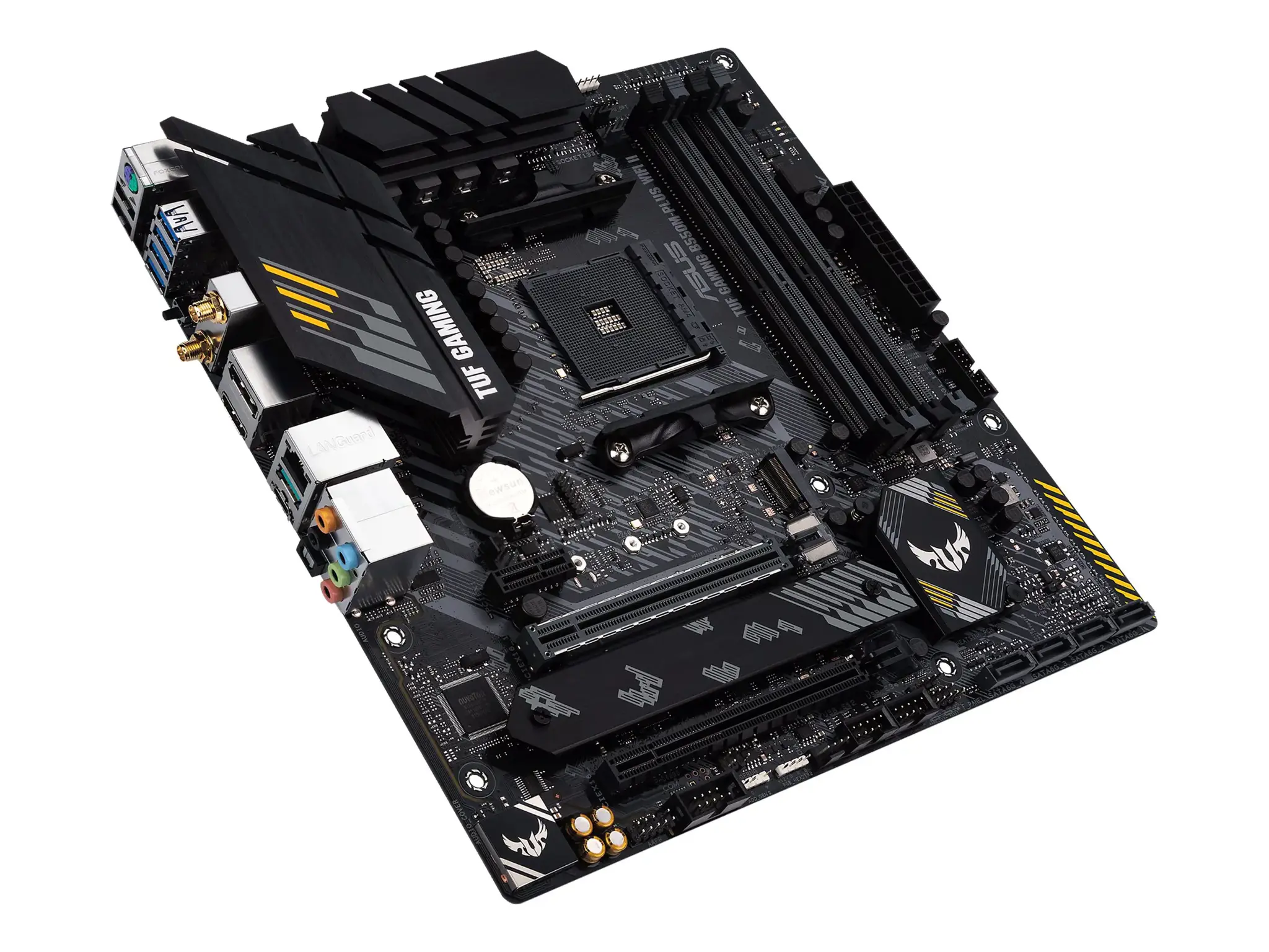 ASUS TUF GAMING B550M-PLUS WIFI II, AMD, "Socket AM4", "AMD Ryzen™ 3", "AMD Ryzen™ 5", "AMD Ryzen™ 7", 3 kartos "AMD Ryzen™ 9", 5 kartos "AMD Ryzen 9", "Socket AM4", DDR4-SDRAM, 128 GB