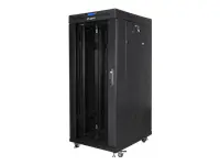 LANBERG laisvai stovinti 19 colių spinta 27U 800x1000 stiklo durelių LCD plokščia pakuotė juoda